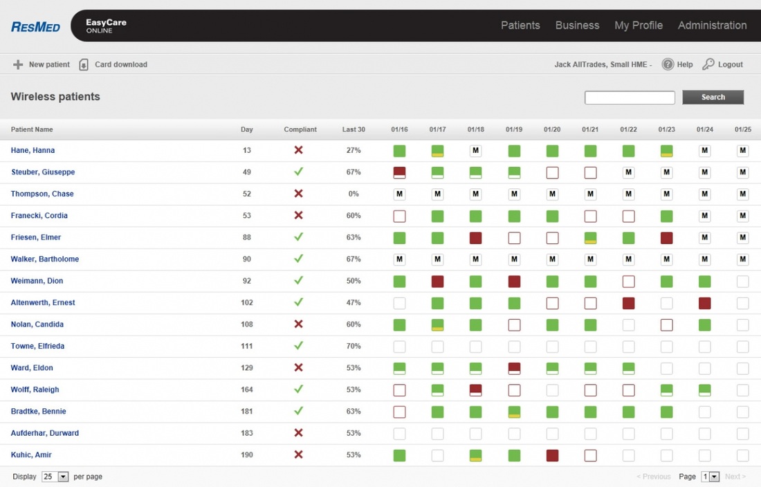 ResMed EasyCare Compliance Smartcard Software